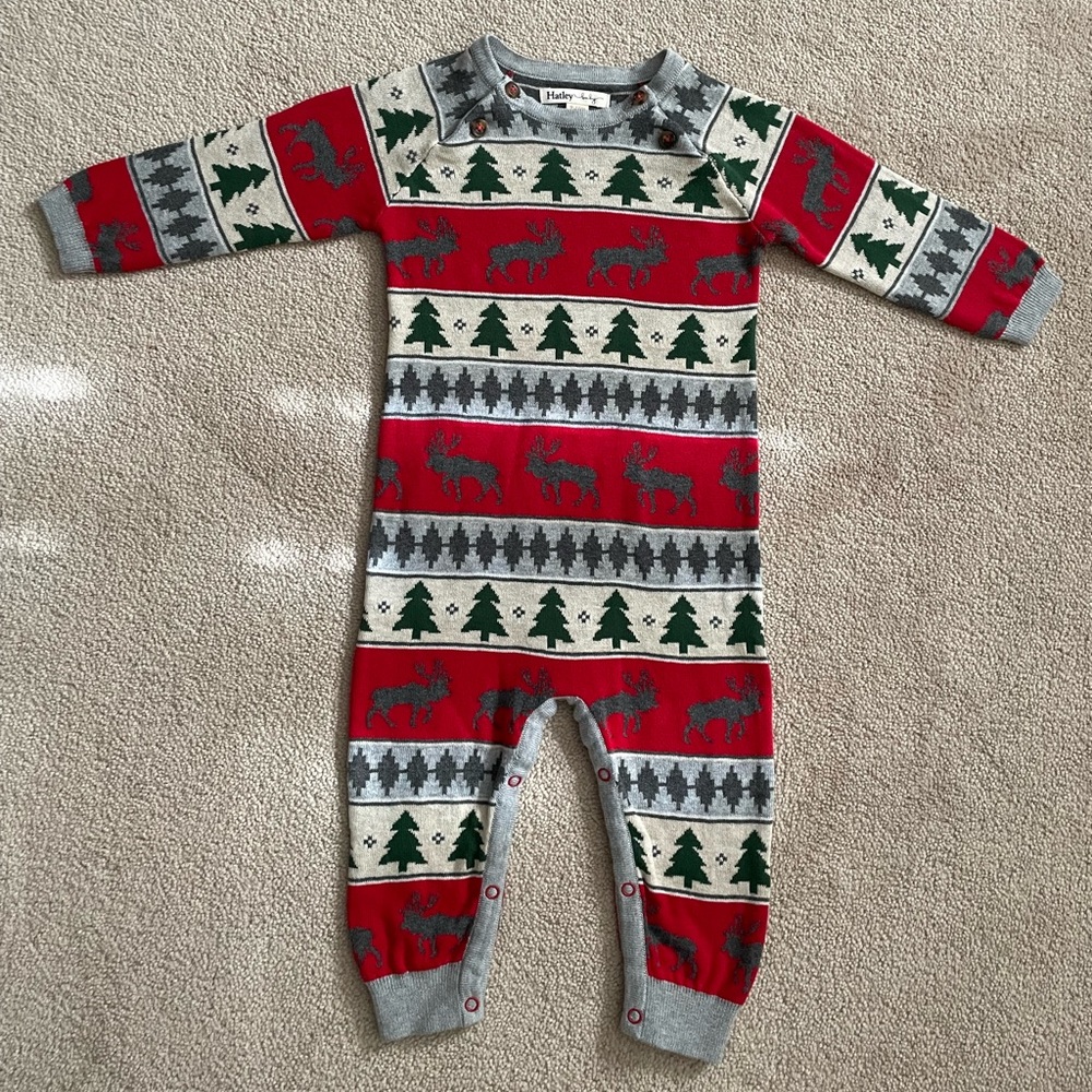 NEW Hatley Baby 9-12 months Christmas Outfit